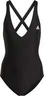 Stroje kąpielowe - Strój kąpielowy adidas IB7705 3S SPW damski czarno-biały, rozmiar 38 - miniaturka - grafika 1