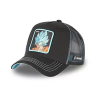 Czapki damskie - Męska i damska czapka Dragon Ball Super, czapka Trucker, Sangoku, bez deformacji i wygodna, czarna, niebieska, pomarańczowa, rozmiar TU, czarny, rozmiar uniwersalny - miniaturka - grafika 1