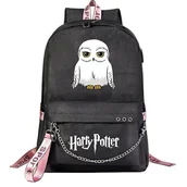 Plecaki - Htclv Harry Potter Plecak dla nastolatków - Modny tornister dla chłopców i dziewcząt - Cartoon Design With Enough Capacity For Travel - Studenckie ... - miniaturka - grafika 1