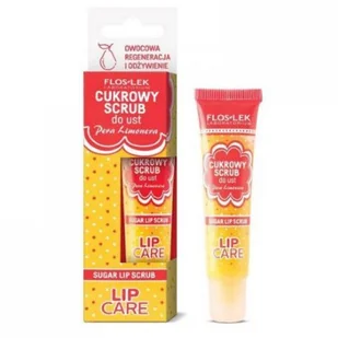 Flos-Lek Lip Care cukrowy scrub do ust Pera Limonera gruszka 14g - Kosmetyki pod oczy - miniaturka - grafika 2