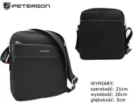 Teczki i aktówki - Codzienna torebka męska crossbody - Peterson - miniaturka - grafika 1