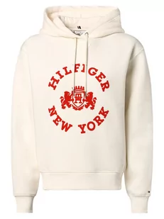 Tommy Hilfiger - Damska bluza z kapturem, biały - Bluzy damskie - miniaturka - grafika 1