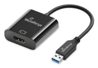 Adaptery i przejściówki - MediaRange MRCS232 adapter kablowy 0,2 m USB Typu-A HDMI Czarny - miniaturka - grafika 1