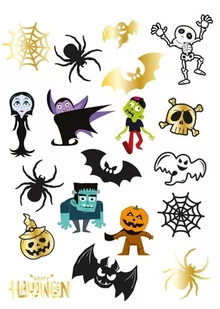 Tatuaże zmywalne na Halloween dla dzieci - Prace ręczne dla dzieci - miniaturka - grafika 1