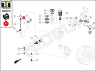 Układ zawieszenia - akcesoria - Poduszka stabilizatora TEDGUM 00600076 RBX101310 00600076 - miniaturka - grafika 1