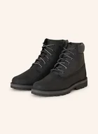 Botki damskie - Timberland Botki Sznurowane schwarz - miniaturka - grafika 1