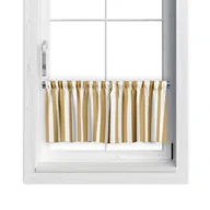 Firany - Zazdrostka SUMMER wzór SM22 | pasy musztardowe 60 x 120 cm - miniaturka - grafika 1