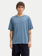 Koszulki męskie - Jack & Jones T-Shirt Star 12234746 Niebieski Regular Fit - miniaturka - grafika 1