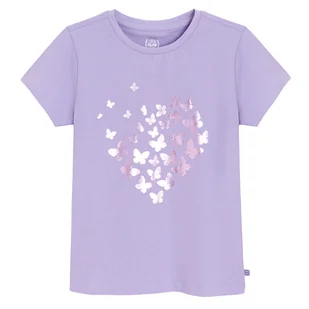Cool Club, T-shirt dziewczęcy, fioletowy - Koszulki dla dziewczynek - miniaturka - grafika 1
