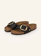 Klapki i japonki damskie - Birkenstock Klapki Madrid Big Buckle schwarz - miniaturka - grafika 1