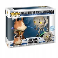 Figurki dla dzieci - Funko POP set Star Wars 2pack Jar Jar Binks and General Grievous GameStop Exclusive - miniaturka - grafika 1
