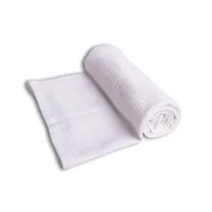 Koce i narzuty dla dzieci - BabyMatex Kocyk dziecięcy 75x100 Sisi biały bawełniany - miniaturka - grafika 1