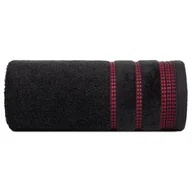 Ręczniki - Eurofirany B.B. CHOCZYŃSCY SPÓŁKA JAWNA Ręcznik 70 x 140 Amanda 08 500GSM Czarny 1227073 - miniaturka - grafika 1