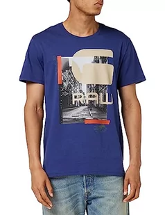 G-STAR RAW Męski t-shirt City Graphic, Niebieski (Ballpen Blue D24696-336-1822), XXL - Koszulki męskie - miniaturka - grafika 1