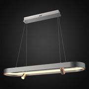 Lampy sufitowe - Altavola Design Spectra lampa wisząca 40W LED szary/złoty LA114/P_92_2+1_grey_gold - miniaturka - grafika 1