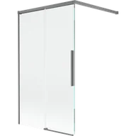 Parawany nawannowe - Mexen Rox parawan nawannowy 2-skrzydłowy rozsuwany 100 x 150 cm, transparent, gun metal - 8C9-100-003-95-00 - miniaturka - grafika 1