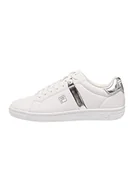 Sneakersy damskie - Fila Damskie sneakersy Crosscourt 2 F Low Wmn, biały, srebrny, 35.5 EU - miniaturka - grafika 1