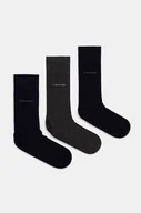 Skarpetki męskie - Calvin Klein skarpetki 3-pack męskie kolor granatowy 701226014 - miniaturka - grafika 1