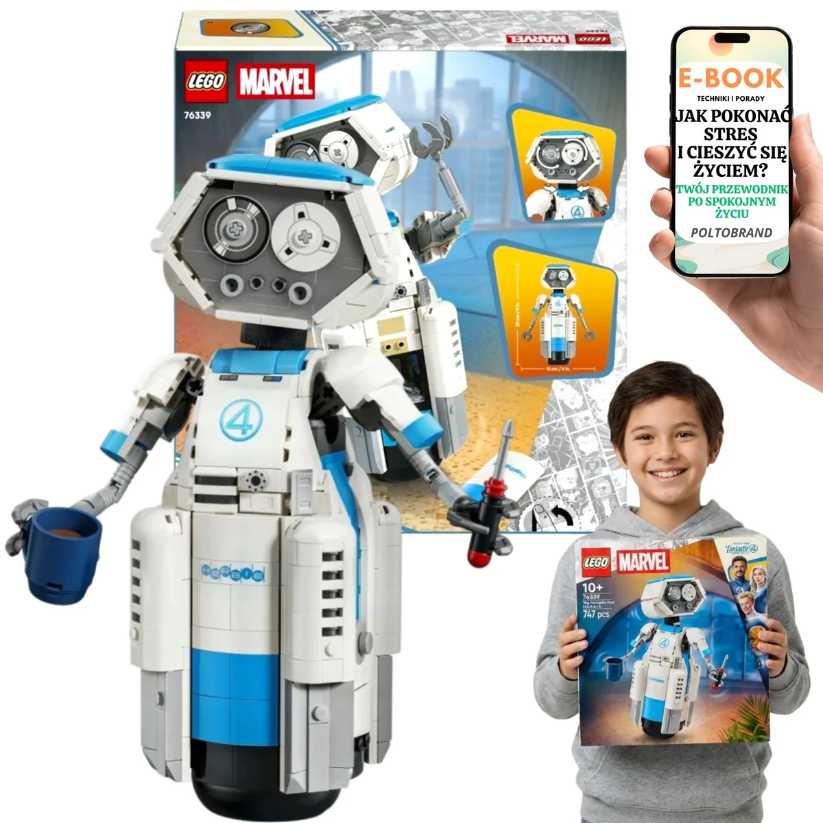 LEGO Marvel H.E.R.B.I.E. Prezent Dla Fana Marvela 76339