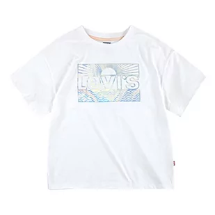 Levi's Kids Koszulka dziewczęca Lvg Oversize, biały, 10 Lata - Koszulki dla dziewczynek - miniaturka - grafika 1