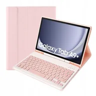 Etui do tabletów - Etui do Samsung Galaxy Tab A9+ A9 PLUS 5G X216 X210 z klawiaturą bluetooth różowe Pokrowiec Obudowa Case Futerał - miniaturka - grafika 1