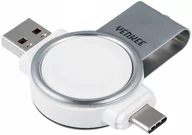 Akcesoria do smartwatchy - Ładowarka bezprzewodowa do zegarków Samsung YENKEE 3 W USB / Type C Biała - miniaturka - grafika 1