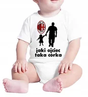 Body dla niemowląt - 2040 BODY DZIECIĘCE AC MILAN TAKA CÓRKA PREZENT 80 - miniaturka - grafika 1