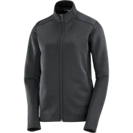 Bluzy sportowe damskie - BLUZA DAMSKA SALOMON OUTLINE WARM FZ W C22940 - miniaturka - grafika 1