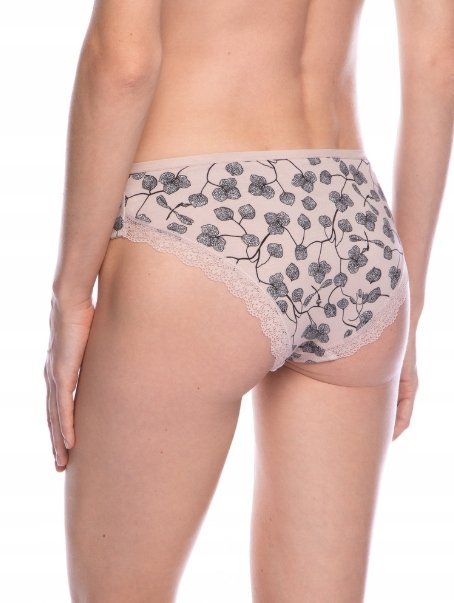 LAMA Figi Damskie Bikini RÓŻOWE i CZARNE r. S, 2 szt.