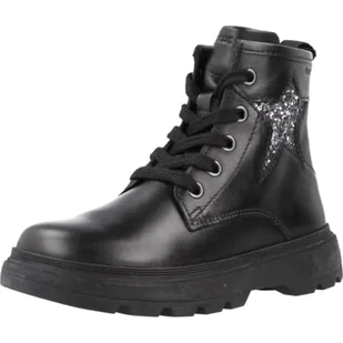 Geox Boy's B KIDDARTAH Girl A Botki, czarne, 10 UK dziecko, Czarny, 10 UK Child - Botki damskie - miniaturka - grafika 1