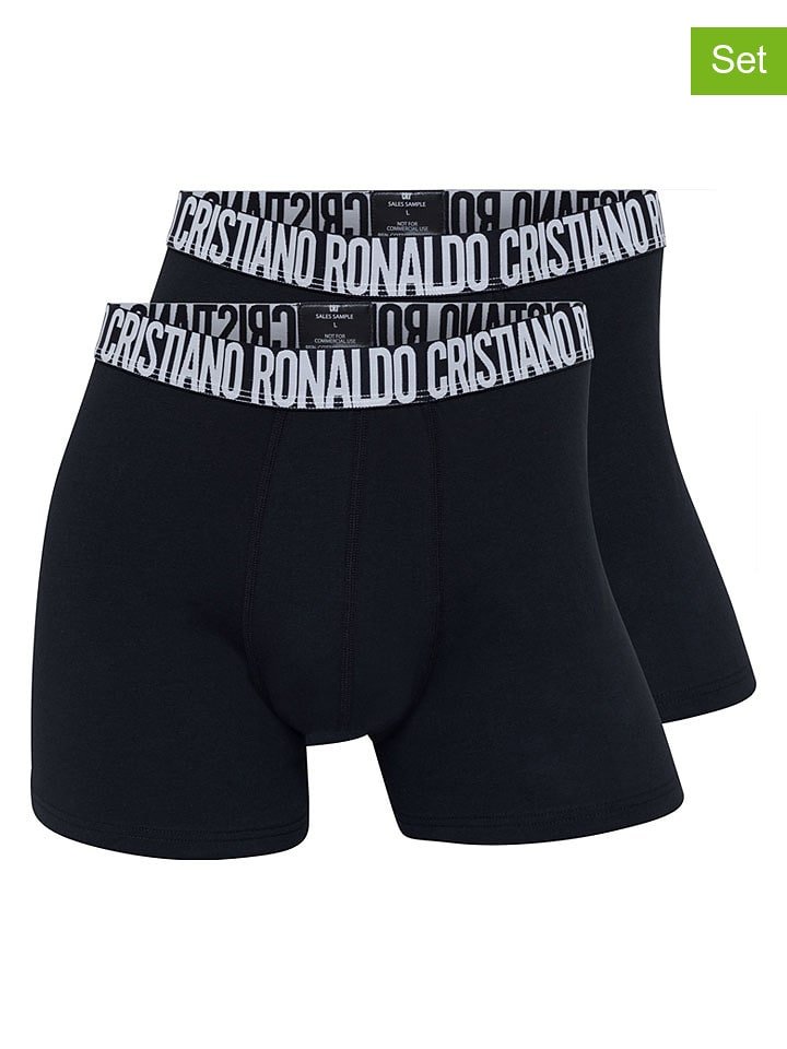 CR7 Bokserki (2 pary) w kolorze czarnym