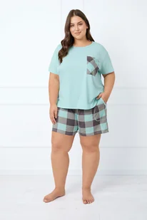 Piżama damska krótki rękaw, krótkie spodnie Sandra - Italian Fashion - Piżamy damskie - miniaturka - grafika 1
