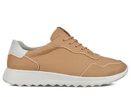Sneakersy damskie - Sneakersy damskie ECCO FLEXURE brązowe skórzane 35 - miniaturka - grafika 1