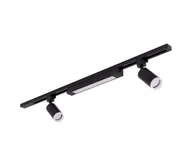 Lampy sufitowe - LED Reflektor w systemie szynowym TRACER 2xGU10/10W/230V + LED/20W 1 m czarny - miniaturka - grafika 1