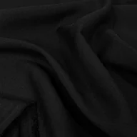 Pasmanteria - Tkanina Panama Stretch czarna - miniaturka - grafika 1