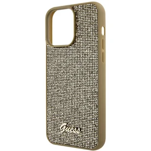 Guess GUHCP15XPMSDGSD iPhone 15 Pro Max 6.7" złoty/gold hardcase Disco Metal Script - Etui i futerały do telefonów - miniaturka - grafika 6