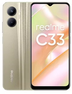 Realme C33 4GB/64GB Dual Sim Złoty - Telefony komórkowe - miniaturka - grafika 1