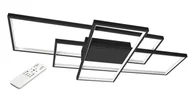 Lampy sufitowe - Masterled Galaxis Hydra LED lampa sufitowa 3-punktowa (z pilotem) czarna 2676lv - miniaturka - grafika 1