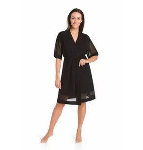 Szlafrok damski Betti czarny, Teyli - Bielizna nocna - miniaturka - grafika 1