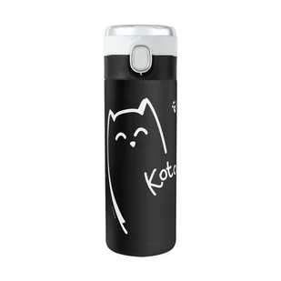 66709 Kubek termiczny ze wskaźnikiem temperatury Kitty Love 350 ml AMBITION - Kubki termiczne - miniaturka - grafika 1