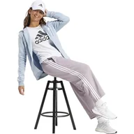 Spodnie damskie - adidas Damskie spodnie dresowe Essentials z 3 paskami z otwartym obszyciem - miniaturka - grafika 1
