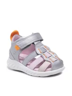 Buty dla dziewczynek - Ecco Sandały Sp. 1 Lite Infant Sandal 72512151929 Srebrny - miniaturka - grafika 1