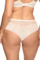 Majtki damskie - Brazyliany damskie z koronką i tiulem Laila 1280 ecru S - miniaturka - grafika 1