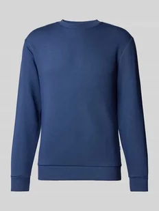 Bluza z prążkowanymi wykończeniami model ‘EMANUEL’ - Koszulki męskie - miniaturka - grafika 1