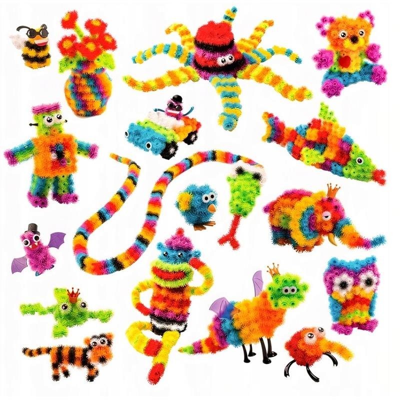 Rzepy Czepy Kulki Klocki Kreatywne Konstrukcyjne Zestaw 900el.