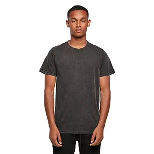 Build Your Brand Męski T-shirt z bawełny z okrągłym dekoltem i okrągłym dekoltem, dostępny w trzech rozmiarach XS-5XL, czarny, M - Koszulki męskie - miniaturka - grafika 1