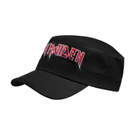 Czapki i chusty sportowe męskie - czapka patrolówka IRON MAIDEN - LOGO BLACK RED - miniaturka - grafika 1