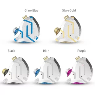 KZ ZS10 Pro Wired Earphone 4BA 1DD HiFi with Mic - Glittering Blue - Słuchawki - miniaturka - grafika 4