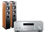 Zestawy stereo - Yamaha R-N600A (srebrny) + Nota 550 (orzech) - miniaturka - grafika 1
