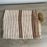 Apaszki i szaliki damskie - SWAT PANY Damski Szal Pashmina, Suknia Wieczorowa - Brązowo-Biały - miniaturka - grafika 1